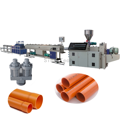 plastic PVC electrical conduit pipe extrusion production line